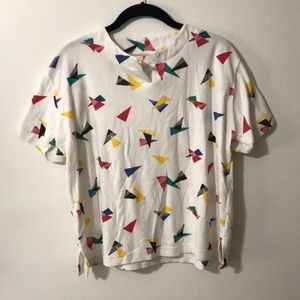 Retro 80’s geometric t-shirt
